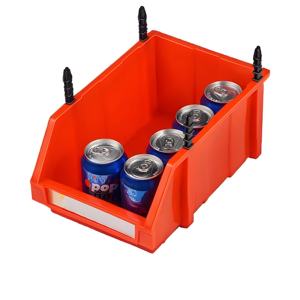 קופסת אחסון מפלסטיק ניתנת לערום במחסן, בגודל A3 ‏(350X200X155 מ\\\"מ), עם סגירת אבזם/קליק וקיבולת של 15 ק\\\"ג. - Product Image 1