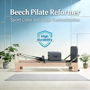 Cama de Pilates Portátil para Entrenamiento de <span class=keywords><strong>Yoga</strong></span>, Máquina de Pilates de Madera Ajustable, Venta Directa de Fábrica - Product Image 3