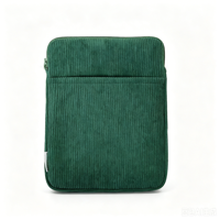 Sarung Kindle dengan Resleting dan Kantong Anti-maling, Bahan Corduroy Tahan Guncangan, Dilengkapi Bulu Halus untuk Kindle Paperwhite 12th