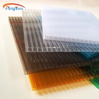 Plaques de toiture en polycarbonate coloré de 16 mm, 5 images de murs en vente