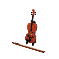 Creative MOC Musical Instrument Building Kit Piano Violin Guitar Organ Trumpet Desktop Display Ornament Gift for Music Fans