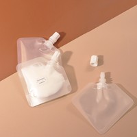 Sacs de voyage PE à fermeture éclair pour liquides, jetables et portables, pour savon liquide, shampoing, gel douche, cosmétiques et soins personnels