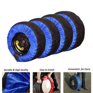 Housse de <span class=keywords><strong>pneu</strong></span>, 30 pouces, lot de 4 ou 4 pièces, feutres de roue, Protection fourre-tout, housses de Protection pour pneus festifs, sac de rangement pour voiture - Product Image 2
