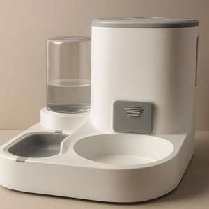 Distributeur automatique de nourriture et d'eau pour animaux de compagnie, double bol de grande capacité, mangeoire standard translucide - Product Image 3