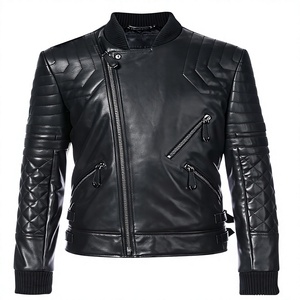 Unisex Leather <b>Jacket</b> Formal Fully Customized Quality Approval Waterproof Breathable Eco-Friendly Winter <b>Reversible</b> - Product Image 3