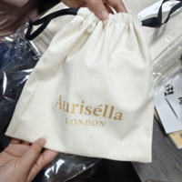 Vente en gros personnalisé sac à poussière en coton à cordon vêtements chaussures sac à poussière de luxe à cordon