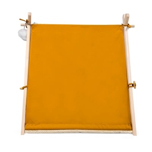 Casa para Gatos Plegable y Resistente, con Diseño Sólido Multicolor, Cojín y Marco de Madera, Casa Interior para Perros y Gatos - Product Image 5