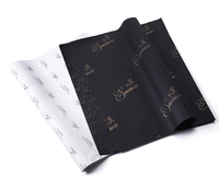 Papier de soie recyclé imprimé avec logo de marque de luxe bleu ciel personnalisé pour l'emballage cadeau, emballage design pour vêtements, fleurs