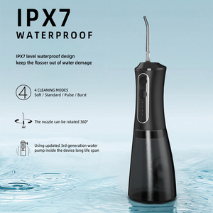<span class=keywords><strong>Irrigador</strong></span> bucal ajustable IPX7 portátil de 350ml 120-140PSI 4 modos Diseño <span class=keywords><strong>silencioso</strong></span> Tipo-C Kit de cuidado <span class=keywords><strong>dental</strong></span> de carga para uso doméstico - Product Image 2