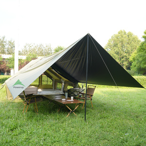 Suministro de Fábrica 12 ㎡   Tienda de Campaña Inflable con Toldo, Tienda de Campaña Impermeable de Oxford para <span class=keywords><strong>Glamping</strong></span> y Uso en Exteriores - Product Image 1