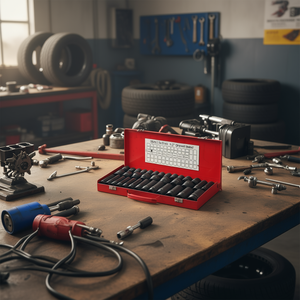 Juego de llaves de impacto de 1/2 pulgada, métricas de 8-32 mm, profundas, para herramientas de reparación de neumáticos, estuche portátil resistente - Product Image 2