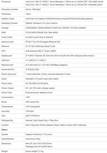 Máy Tính Pc Mini Công Nghiệp Với <span class=keywords><strong>Intel</strong></span> <span class=keywords><strong>Core</strong></span> I5 1035G1/<span class=keywords><strong>I7</strong></span> 1065G7 4Core 8Threads CPU 2LAN 2COM RS232 Máy Tính Để Bàn Kim Loại Gồ Ghề - Product Image 5
