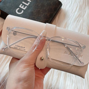 Lunettes de vue en titane Cel 9889, monture rectangulaire complète, verres en résine, unisexe, confortables et élégantes - Product Image 5