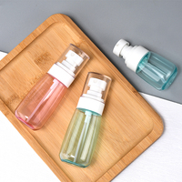 Paquet de pulvérisation de brouillard de cheveux de lotion de soins de la peau cosmétique vide de haute qualité 30ml 60ml 80ml 100ml bouteille en plastique ronde PETG