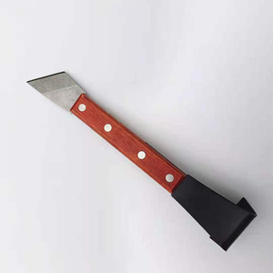 Grattoir à écorce d'arbre multi-usages, lame fixe en acier au manganèse, manche rouge, pour jeunes pousses d'arbres fruitiers, grattoir à déchiqueter à double usage - Product Image 2