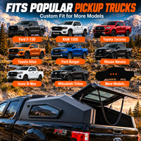 Capot rigide incliné en acier pour camionnette avec fenêtre pour Jeep Gladiator JT 4x4 tout-terrain
