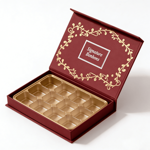 Paquete <span class=keywords><strong>de</strong></span> regalo <span class=keywords><strong>de</strong></span> chocolate personalizado Soluciones Caja <span class=keywords><strong>de</strong></span> papel rígida magnética reciclable <span class=keywords><strong>de</strong></span> lujo Embalaje <span class=keywords><strong>de</strong></span> chocolate Bon con inserto <span class=keywords><strong>de</strong></span> plástico - Product Image 1