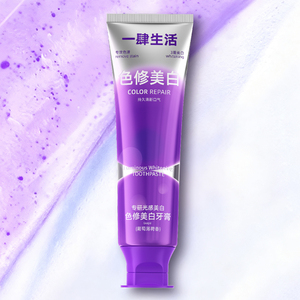 Pasta Dental Correctora de Color con Sabor a Menta y Uva para Adultos - Blanqueamiento Instantáneo, Eliminación de Manchas, Eliminación del Mal Aliento, Frescura Duradera - Product Image 2