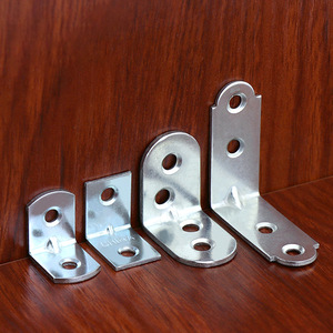 Supports d'angle galvanisés en acier laminé à froid de 5 mm d'épaisseur en forme de L pour fixation d'étagères et armoires - Product Image 2