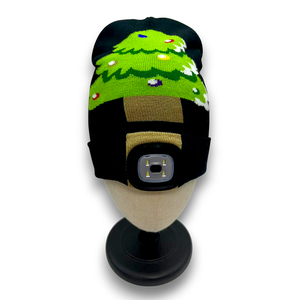 Mềm mại ấm Beanie sọ <span class=keywords><strong>cap</strong></span> gồm có một đầy màu sắc giáng sinh cây thiết kế và tích hợp LED ánh sáng cho mù<span class=keywords><strong>a</strong></span> đông lễ hội LED hat - Product Image 4
