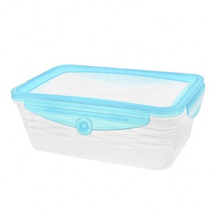 Wholesale 6 Pack Portable Fruit <b>Storage</b> <b>Box</b> Set Large Transparent Plastic Refrigerator Food Container with Silicone Lid Cover PP - Product Image 3