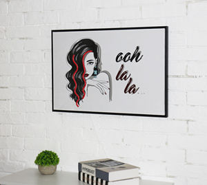 <span class=keywords><strong>Oh</strong></span> <span class=keywords><strong>La</strong></span> <span class=keywords><strong>La</strong></span> Modern LED Wall Art Frame Decor USB Operated for Bedroom Living Room Home Gift - Product Image 5