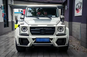 W463 WD Kit carrosserie G500 G55 <span class=keywords><strong>G53</strong></span> G55 G550 Amgbs Kit carrosserie large Pare-chocs avant Pare-chocs arrière Protection latérale Couvre roue Hood1998-2018 avant - Product Image 2