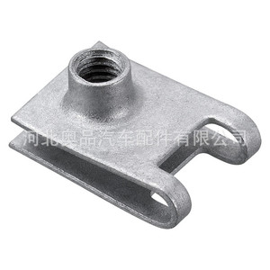 Clips de tornillo en forma de U M6 galvanizados para base de fijación de matrícula de parachoques de coche - Product Image 2