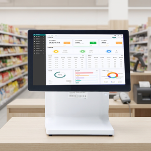 เครื่อง POS แบบ All-in-One หน้าจอสัมผัสขนาด 15.6 นิ้ว, ฮาร์ดแวร์ POS สำหรับสั่งซื้อจำนวนมาก รองรับระบบปฏิบัติการวินโดวส์หรือแอนดรอยด์ สำหรับซูเปอร์มาร์เก็ต - Product Image 1