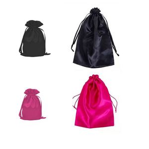 Bolsa de Almacenamiento de Viaje para Cabello de Gran Capacidad, con Cordón de Satén de Seda Personalizada de Lujo, Borla Elegante, Embalaje de Regalo de Navidad - Product Image 1