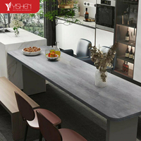 Nouvelle arrivée moderne îlot de cuisine Station pierre frittée Top Smart Cuisine meubles armoires de cuisine stockage robinet charnière