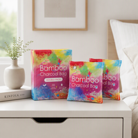 Sachet de charbon de bambou solide parfumé, écologique, multifonctionnel, désodorisant, purificateur d'air, aide au sommeil et anti-stress