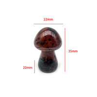 Kristal Alami Grosir Bentuk Jamur 35mm untuk Reiki Healing, Campuran Bahan Kristal Jamur untuk Dekorasi