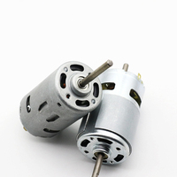 Mini moteur DC avec arbre flexible 775 DC, commutation par balais, aimant permanent en métal