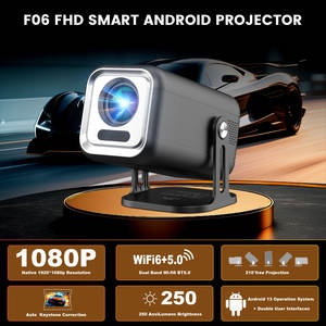 Proyector LED Inteligente F06 Mini Android 13, Nativo 1080P FHD, Proyector de Cine en Casa con WiFi 6 y Bluetooth <span class=keywords><strong>5</strong></span>, Superventas - Product Image 2