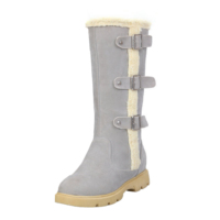 Rembourrage Lumineux Anti-Glissante mi-mollet bottes de neige bottes plates bottes