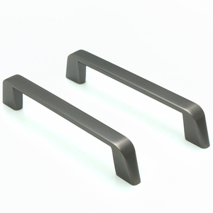 OEM Gun metal Finished Möbel griffe Knöpfe für Schränke Kommoden Schublade Küchen tür Zug griff Schlafzimmer Wohnzimmer im Freien - Product Image 4