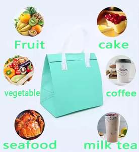 Customized logo Non-woven <b>Lunch</b> Bag with Insulated <b>Metal</b> Layer and Comfortable Handle for Restaurant Delivery - Product Image 4