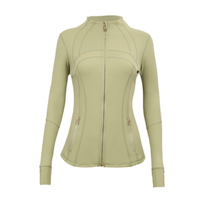 <span class=keywords><strong>Veste</strong></span> pour <span class=keywords><strong>femme</strong></span> avec fermeture éclair dorée, éco-responsable, en spandex/nylon, <span class=keywords><strong>fitness</strong></span>, gym, coupe ajustée, qualité supérieure, haute performance, <span class=keywords><strong>veste</strong></span> de yoga - Product Image 2