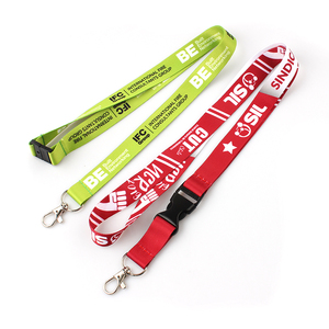 Sangle <span class=keywords><strong>de</strong></span> <span class=keywords><strong>cou</strong></span> <span class=keywords><strong>porte</strong></span>-clés personnalisée <span class=keywords><strong>de</strong></span> haute qualité pour drapeau rose avec transfert thermique décalé et impression numérique, accessoires à crochet - Product Image 2