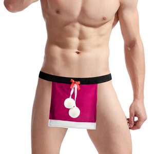 Culotte confortable pour homme Sous-vêtements <span class=keywords><strong>sexy</strong></span> pour homme de Noël Lingerie respirante taille basse String - Product Image 5