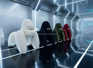 Serie de diseño de forma de fruta, muebles suaves para salón, decoración para sala de estar, tapicería de tela con aspecto de aguacate, sofá individual, silla - Product Image 4