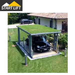 3000kg weight double decker underground basement parking car elevator lift