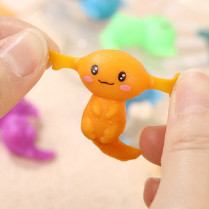 Jouets Squishy Axolotl Multicolores en TPR Souple, Jouets Anti-Stress à Presser, Jouets Sensoriels Animaux Mignons pour Enfants et Adultes, Cadeaux de Fête - Product Image 6