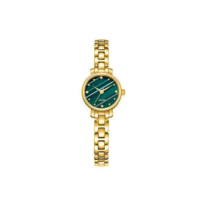 Materiale in lega di <span class=keywords><strong>Verde</strong></span> Malachite Donne <span class=keywords><strong>Quadrante</strong></span> In Oro di Lusso Del Braccialetto Del Quarzo <span class=keywords><strong>Orologi</strong></span> - Product Image 1