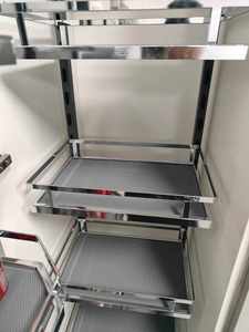 Kitchen Cabinet Pull Out MDF Pantry <strong>Units</strong> Larder <strong>Unit</strong> <strong>Storage</strong> Organizer Iron Chrome Plated Soft Closing Drawer <strong>Basket</strong> - Product Image 6