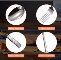 Lot de Couverts en Acier Inoxydable 18/0 – Gravure Personnalisée pour Mariages et Restaurants