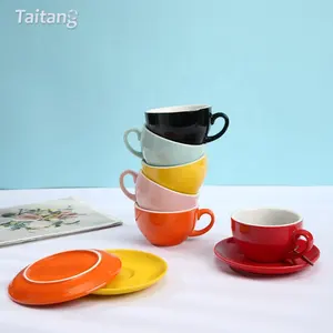 Tazza di porcellana di Caffè Ristorante Colorato di Tè di Ceramica Tazza di Caffè Con Piattino