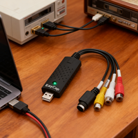 Carte de Capture vidéo Offre Spéciale USB 2.0 vers RCA adaptateur convertisseur Audio vidéo carte de Capture adaptateur PC pour TV DVD VHS dispositif de Capture