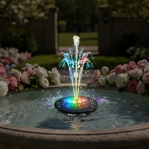 Fuente de Agua Decorativa <span class=keywords><strong>Solar</strong></span> LED IP65 a Prueba de Agua para Jardín, Estanque Flotante, Baño para Pájaros, Cascada Pequeña - Product Image 1